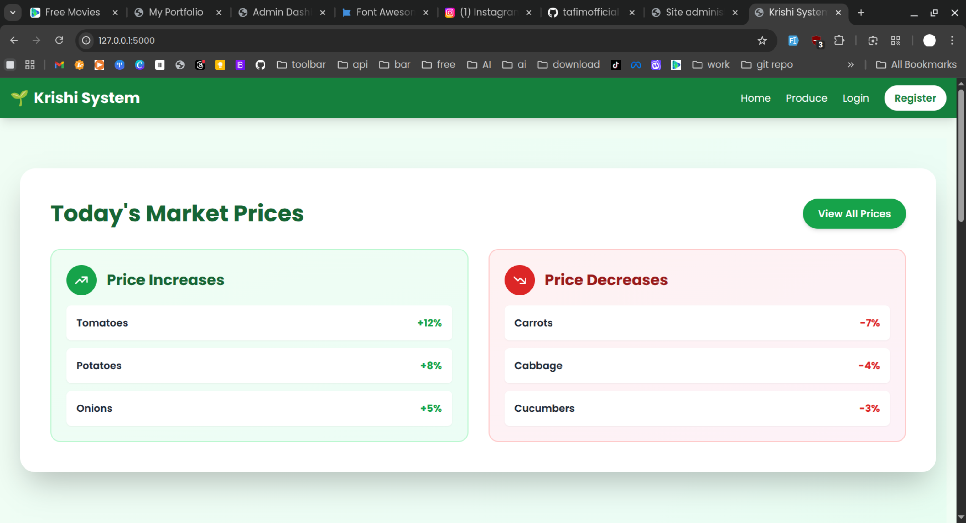 Agricultural Management System